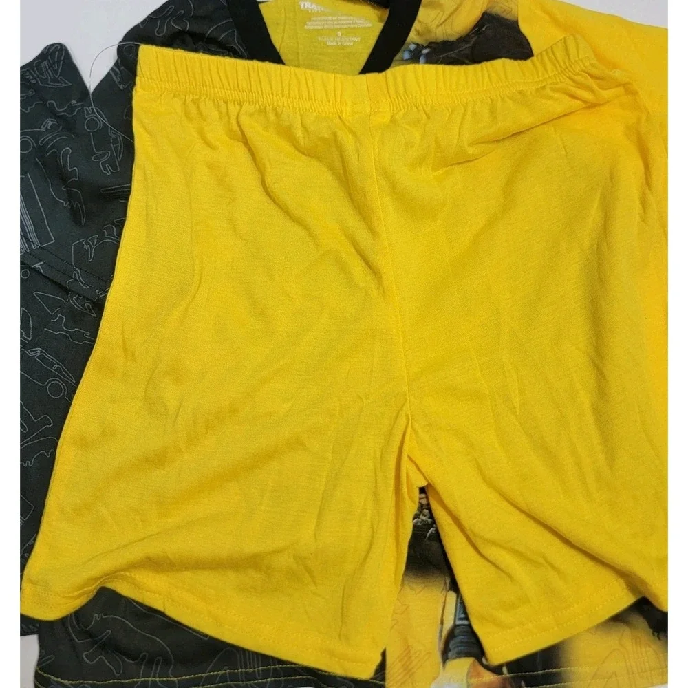 NEW Transformers Hasbro-Bumble Bee Print Boy's 8 Short Sleeve 3-Piece Pajama Set